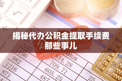 定结揭秘代办公积金提取手续费那些事儿