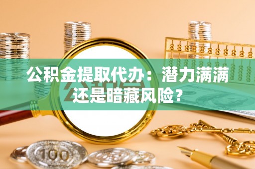 定结公积金提取代办：潜力满满还是暗藏风险？
